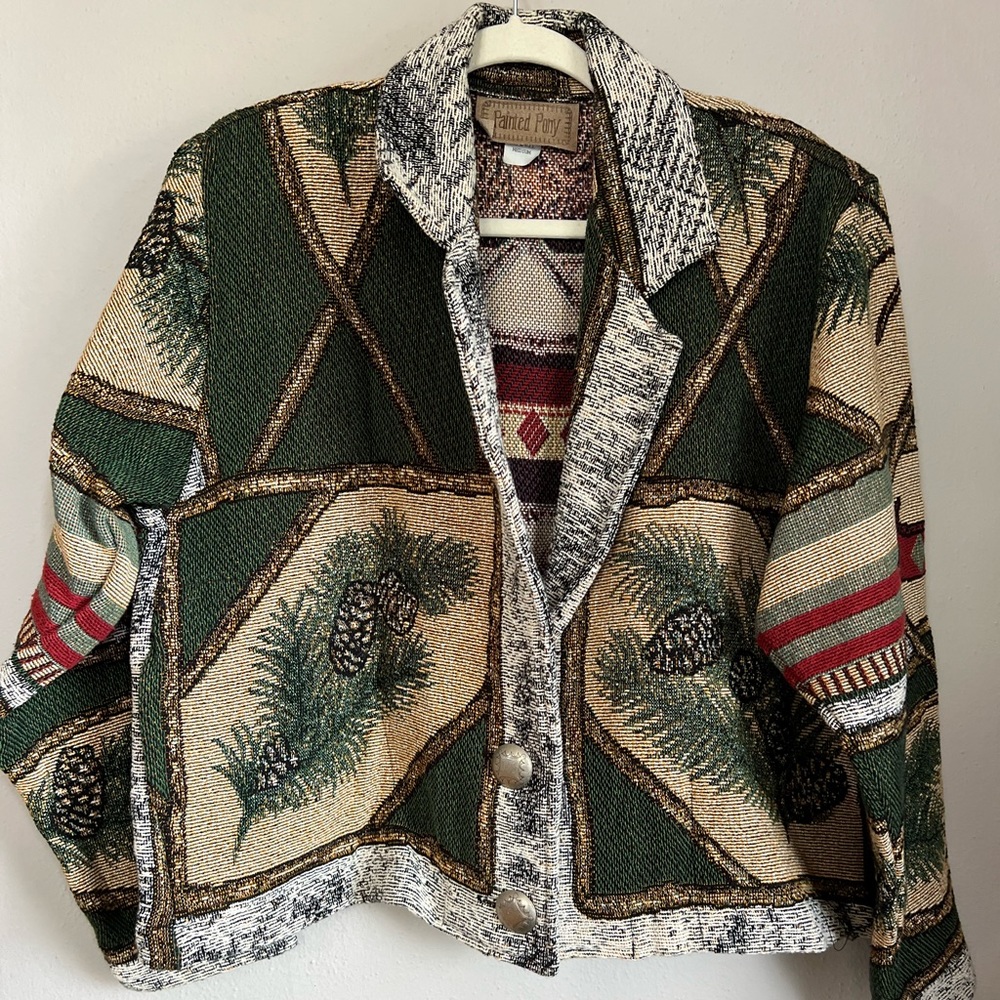Vintage 90s Painted Pony coat medium
